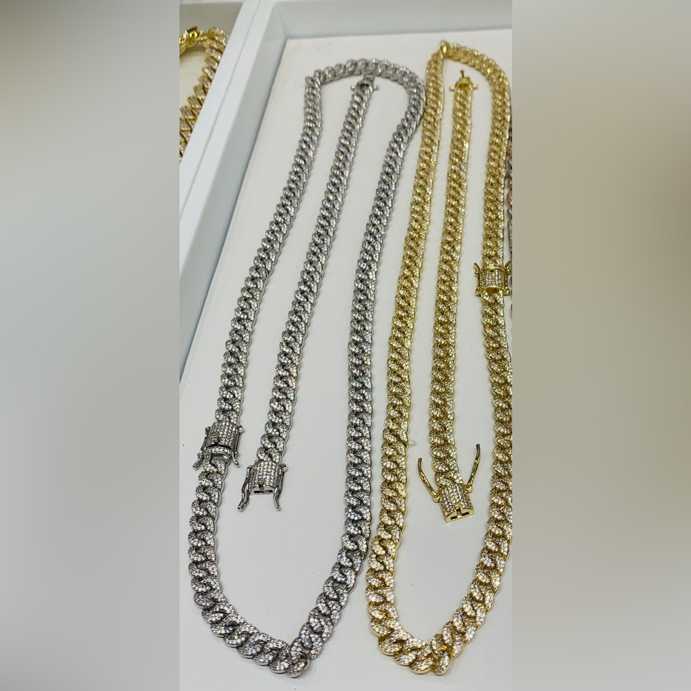 Unisex’s 14k gold plated jewelry set